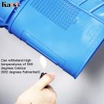 Kaisi Heat Insulation Silicone Repair Mat with Scale Ruler and Screw Position for Soldering Iron, Phone and Computer Repair Size:17.7 x 11.8 Inches