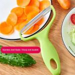 Green Cabbage Shredder,Vegetable Cutter Cabbage Slicer,Stainless Steel Fruit Vegetable Potato Peeler Graters Kitchen Must Have for Home Restaurants Kitchen Utensils and Gadgets 18 * 12cm
