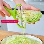 Green Cabbage Shredder,Vegetable Cutter Cabbage Slicer,Stainless Steel Fruit Vegetable Potato Peeler Graters Kitchen Must Have for Home Restaurants Kitchen Utensils and Gadgets 18 * 12cm