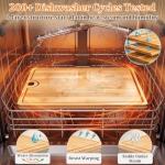 Easy-Clean Dishwasher-Safe Bamboo Cutting Board: 14×10.6 Inch Lightweight Reversible for Kitchen Meat & Serving - Durable Chopping Board with Juice Groove & Hanging Hole for Easy Storage