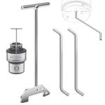 Garbage Disposer Unjamming Wrench & Garbage Disposal Wrench Tool, for InSinkErator/Moen Garbage Disposal Used To Un-Jam/Food Garbage Disposal And Dislodge Jams or Clutter From Above The Sink, Silver