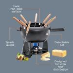 Spring SAAS Fee Cast Iron Black Fondue Set 20cm