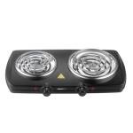 MIOAOTCE Double Burner Hot Plate Electric, 1800 Watts Electric Burner with 5.2" & 6" Coiled Element, Adjustable Temperature, for Dorm, Office, Home, Camp, Compatible for All Cookwares