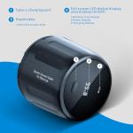 Upgraded Auto Stop Electric Mason Jar Vacuum Sealer Kit (Lids Included) for Wide & Regular Mouth Jars, Large Screen & Battery Level Display, Fully Automatic Portable Canning Food Storage Sealer