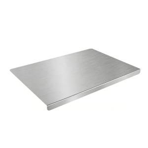 L-Shaped Stainless Steel Cutting Board for Kitchen,Small Cutting Boards 15x11 Inch Non-Slip Dishwasher Safe Double-Sided Use for Suitable for Meat, Fruits, Vegetables, Bread，Baking