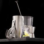 True Reserve 7-Piece Bartender Kit for Mixed Drinks and Cold Brew Cocktails, Includes Boston Shaker Tin, Mixing Glass, Jigger, Muddler, Strainer, Bar Spoon, Pour Spout, Home Bar Tools, Gift Set