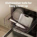 SMIRLY 14-Piece Kitchen Knife Set with Magnetic Block, High-Carbon Stainless Steel Chef Knife Set, Professional Sharpness, Dishwasher Safe, Cream White