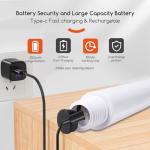 REECOO Cordless Electric Spin Scrubber,380RPM High Speed Rotation,Fast Charging-Long Lasting,Power Scrubber with 3 Replaceable Scrubbing Brush Heads for Cleaning Bathroom Bathtubs, Tile Gaps, Mirrors