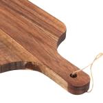 SEUNMUK Acacia Wood Cutting Board with Handle, 8 PCS Wooden Charcuterie Serving Board 12" x 6", Wooden Kitchen Chopping Boards for Cheese Bread Meat Vegetables