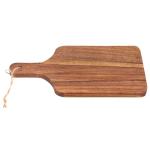 SEUNMUK Acacia Wood Cutting Board with Handle, 8 PCS Wooden Charcuterie Serving Board 12" x 6", Wooden Kitchen Chopping Boards for Cheese Bread Meat Vegetables