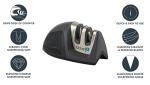 SMITH’S Deluxe Diamond Edge Grip Knife Sharpener, CDU