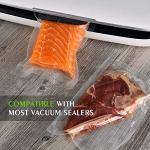 Vacuum Sealer Bags For Food: 6 Pack 3 Rolls 11" x 20' + 3 Rolls 8" x 20' - Commercial Grade BPA Free Bag Rolls - Durable Cut-to-Length Food Vac Bags for Sous Vide Cooking Puncture Prevention