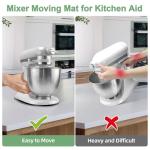 Mixer Slider Mat for KitchenAid 4.5 QT Tilt Head Stand Mixer, Sliding Tray Slider Pad for Kitchen Aid 4.5 Qt Stand Mixers Accessories, Clear