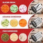 Meat Grinder & Slicer Shredder Attachments for KitchenAid Stand Mixer, Metal Meat Grinder with Sausage Stuffer Tubes, Cheese Grater, 2 Pcs Attachment Set for KitchenAid Mixers