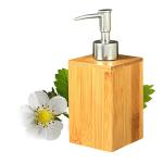 Soap Dispenser 12 Oz Bamboo Wooden Lotion Liquid Soaps Refillable Hand Sanitizer Bottle with Rust Proof Pump Large Capacity for Household Bathroom Countertops Restaurant Hotel Toilet Kitchen WC