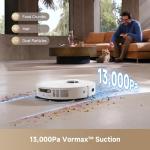 DREAME L40s Ultra CE Robot Vacuum and Mop Combo with Self-Emptying Dock, 13,000Pa Suction, Mop Self-Cleaning and Auto-Raising, Ultrasonic Carpet Sensing, Ideal for Pet Hair, Carpet and Hard Floors