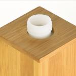 Soap Dispenser 12 Oz Bamboo Wooden Lotion Liquid Soaps Refillable Hand Sanitizer Bottle with Rust Proof Pump Large Capacity for Household Bathroom Countertops Restaurant Hotel Toilet Kitchen WC