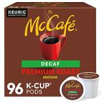 McCafe Premium Roast Decaf Coffee, Single Serve Keurig K-Cup Pods, Decaffeinated, 96 Count (4 Packs of 24)