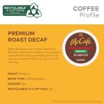 McCafe Premium Roast Decaf Coffee, Single Serve Keurig K-Cup Pods, Decaffeinated, 96 Count (4 Packs of 24)