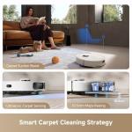 DREAME L40s Ultra CE Robot Vacuum and Mop Combo with Self-Emptying Dock, 13,000Pa Suction, Mop Self-Cleaning and Auto-Raising, Ultrasonic Carpet Sensing, Ideal for Pet Hair, Carpet and Hard Floors