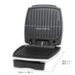 SugarWhisk 2 In 1 Hamburger Grill Maker, Electric Indoor Grill and Panini Press with Non-stick Grill Plates, 1200W, Easy to Clean and Store, White