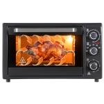 34QT/32L Steam and Air Fryer Combo Countertop Oven,1500W, Multi-Functional Countertop Toaster Oven with 60-Min Timer, Crispy Roast, Dehydrate, Rotisserie, 6 Accessories Included,Mini Oven for Kitchen