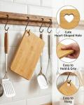 XOSQEF 4Pcs Small Cutting Board, Small Cutting Boards for Kitchen with Hanging Hole, Mini Bamboo Chopping Boards for Fruit, Cheese, Dorm & Travel
