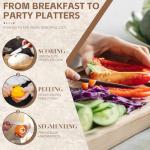 Huusk Paring Knife Set 2PCS - Razor Sharp 5" Kitchen and 3.5" Peeling Knives Well Balanced Vegetable Fruit Knife with Ergonomic White Handle Present Gift for Men Women