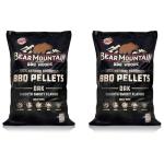 Bear Mountain 2-Pack All Natural Wood Pellets for Smoker, Grill & BBQ, 20 Lbs, Oak - Premium Hardwood Barbecue Pellet Accessories for Indoor and Outdoor Grilling