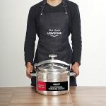 Universal (Large) 15.8-Quart Aluminum Pressure Cooker for Professional Use – Commercial-Grade, 1 Safety Valve, Reinforced Handles, Easy-Open Lid, – Ideal for Large Kitchens, and Restaurants