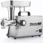 STX International Turboforce HD (Heavy Duty) 3500 Series 5-in-1 Stainless Steel Electric Meat Grinder | Sausage Stuffer | Kubbe Maker | 5 Grinding Plates | 3 Stainless Steel Blades & More Included