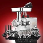 STX International Turboforce HD (Heavy Duty) 3500 Series 5-in-1 Stainless Steel Electric Meat Grinder | Sausage Stuffer | Kubbe Maker | 5 Grinding Plates | 3 Stainless Steel Blades & More Included