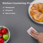 Large Dark Gray Silicone Kitchen Counter Mats