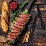 dearithe Steak Knives Set of 12,Serrated Black Serrated Stainless Steel Sharp Blade Steak Knife Set, 4.5 Inches, For Restaurant Tableware Kitchen Camping