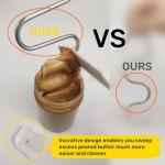 Natrual Peatnut butter stirrer kit,includes silicone scraper, nut butter mixer with handle, stirrer tool for mixing various butter,almond, peanut & jam