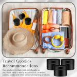 Patelai 4 Pieces Round Wide-mouth Leak Proof Plastic Container Jars with Lids for Travel Storage Makeup Beauty Products Face Creams Oils Salves Ointments DIY Making(4 Ounce,Pure Black)