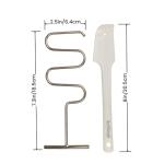 Natrual Peatnut butter stirrer kit,includes silicone scraper, nut butter mixer with handle, stirrer tool for mixing various butter,almond, peanut & jam