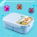 MISS BIG® Bento Box,Bento Box Adult,Lunch Box,Ideal Leak Proof Lunch Containers,No BPAs and No Chemical Dyes Bento Lunch Box,Dishwasher and Microwave Safe Lunch Containers for Adults(1900ml Blue)