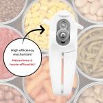 Starfrit Little Beaver Can Opener - Safe - Holds and Leaves No Sharp Edges on Lid - Comfort Grip - 3 year warranty - Red