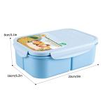 MISS BIG® Bento Box,Bento Box Adult,Lunch Box,Ideal Leak Proof Lunch Containers,No BPAs and No Chemical Dyes Bento Lunch Box,Dishwasher and Microwave Safe Lunch Containers for Adults(1900ml Blue)