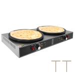 Garvee Electric Crepe Maker,3400 w 110 v Flat Plate Crepe Griddle with Double Plate and Temp Control,Non-Stick Commercial Crepe Machine for Home and Commercial Use
