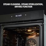 Garvee 24" Single Wall Oven, 2.5 Cu.ft. Electric Wall Oven with 8 Cooking Functions, 3000W Convection Oven in Stainless Steel, Touch Control, Timer, Safety Lock, ETL Certified