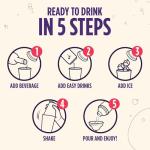 Easy Drinks - Pouch Master - Pack of 5 Fruit Mix Cocktail Mixer - Non-Alcoholic, Not Syrup, Not Powder Drink Mix - Made with Real Fruit with Pieces - Prepares Up to 10 Cocktails or Mocktails - 17.5oz