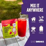 Easy Drinks - Pouch Master - Pack of 5 Fruit Mix Cocktail Mixer - Non-Alcoholic, Not Syrup, Not Powder Drink Mix - Made with Real Fruit with Pieces - Prepares Up to 10 Cocktails or Mocktails - 17.5oz