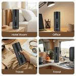 Rzlinn Portable Electric Kettle （110V）, Travel Tea Kettle, 316 Stainless Steel Premium Liner, 4-speed Temperature Adjustment with Auto Shut-off and Boil-Off Protection black