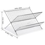 Youeon Stainless Steel Foldable Dish Drying Rack