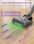 OXVAC Cordless Vacuum Cleaner, 60KPa 650W Stick Vacuum with 80Mins Runtime, Smart AUTO Mode, Anti-Tangle Brush, Self-Standing Vacuum Cleaner for Home, Pet Hair, Carpet & Hardwood Floor, Purple