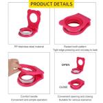 CHICHAUS Uncrustable Sandwich Maker,Sandwiches Pocket Circle Shape 3.7Inch Sandwich Cutter and Sealer,Sandwich Cutter for Kids Breakfast and lunchboxes (Rose Red)