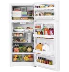 GE GTS18HGNRWW 28 Inch Top Freezer Refrigerator with 17.5 Cu. Ft. Capacity, Reversible Hinges, Gallon Door Shelves, Adjustable Glass Shelves, Frost Free