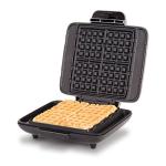 DASH No-Drip Waffle Maker: Waffle Iron 1200W + Waffle Maker Machine For Waffles, Hash Browns, or Any Breakfast, Lunch, & Snacks with Easy Clean, Non-Stick + Mess Free Sides - Silver